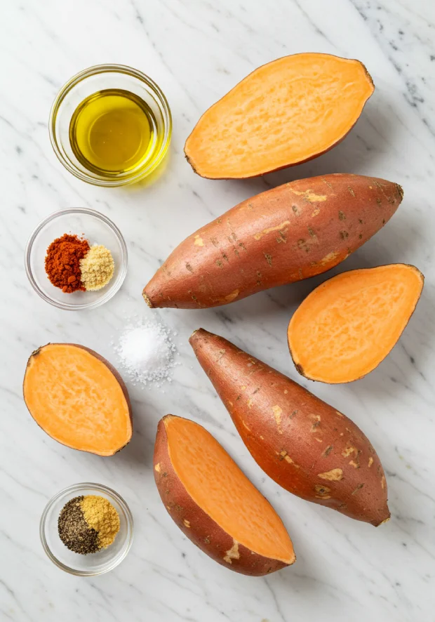 Air Fryer Sweet Potato Fries ingredients