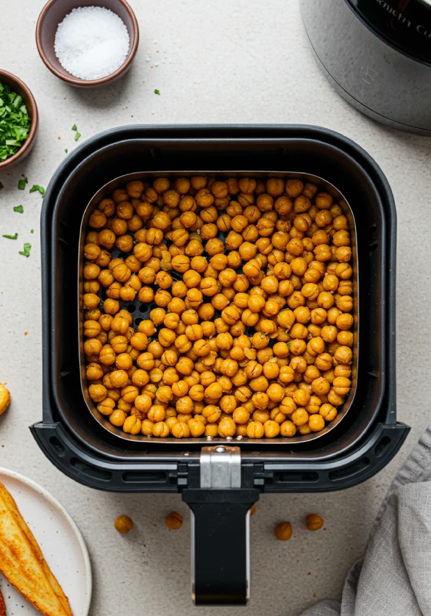 Air fryer Roasted Chickpeas
