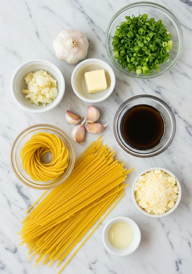 Garlic noodles ingredients